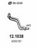 FIAT 4350157 Exhaust Pipe